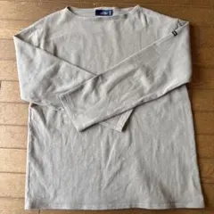 【美品】　セントジェームス　ウェッソン　無地　オリーブ　長袖　T6