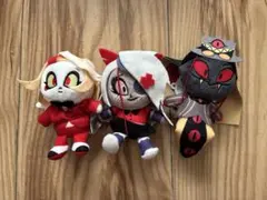 ラウンドワン限定 ハズビンホテル おすわりマスコット 3体セット