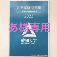 愛知大学 入学試験問題集 2023 一般選抜・学校推薦型選抜