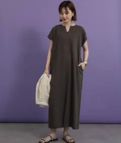 アメリカンホリック　スキッパーストレートワンピース