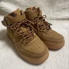 Nike Air Force 1 ブラウン ハイカットスニーカー