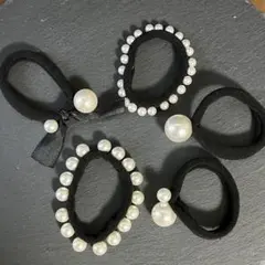 パールヘアゴム 5点セット