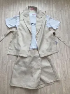しまむら　セットアップ3点セット　Tシャツ　ショートパンツ　rabyrabyのサムネイル