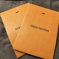 LOUIS VUITTON ショップ袋 封筒 オレンジ 2点