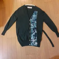 ポール・スミスPaul SmithダークグリーンVネック ニットカーディガン