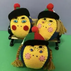 部活　お守り　マスコット　バレーボール　キーホルダー　フェルト　手作りお守り