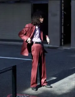 イエローブロス 赤レザーパンツ M レッド 浅井健一 ブランキー バイカー ◇浅井健一着 パラノイド赤レザーパンツ◇ ケルト＆コブラ ブランキー