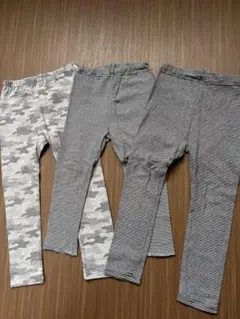 無印良品 ユニクロ コットン レギンスパンツ スパッツ 3点セット 100cm