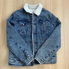 HALHAM ボアジャケット メンズ M相当 着丈65cm ゆったりシルエット