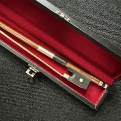 チェコ製AT.Saldo 4/4 バイオリン弓 角弓パリジャンアイ、毛替え済み