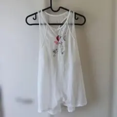 JILL STUART 花柄タンクトップ ホワイトのサムネイル