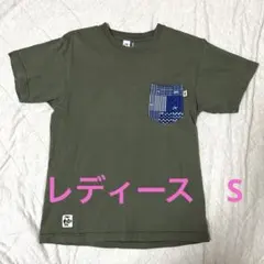 CHUMS チャムス ポケットTシャツ 半袖 カーキ　 Sサイズ 総柄ポケットのサムネイル