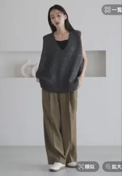 ローリーズファーム グレー ノースリーブ オールインワン M - メルカリ