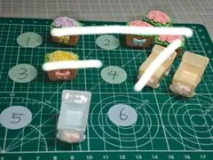 花のバスケットとトラックのセット