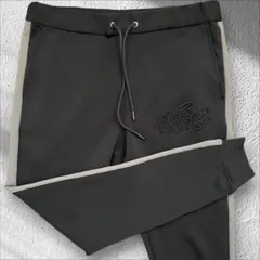 美品 MUTA ムータ ジョガーパンツ 総柄 紺 ネイビー XL〜XXL相当