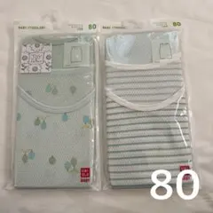 80 ユニクロ コットンメッシュタンクトップ 肌着 4枚分 グリーン