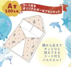 フード付きガーゼブランケット ディズニー バスタオル