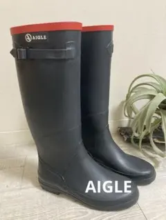 り*う様 AIGLE エーグル　レインブーツ　バックル付き