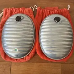 昭和レトロ　マルカ　湯たんぽ　2個セット　カバー付き