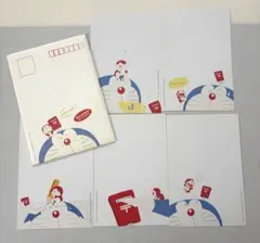 ドラえもん 絵入りはがき　ポストカード5枚セット