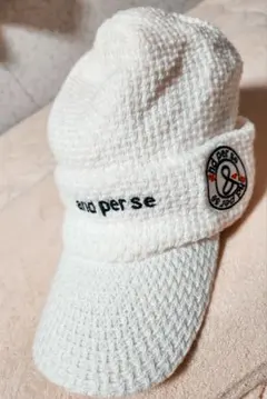 【未使用】and per se アンパスィニット帽 キャップ ホワイト