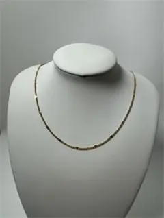 ゴールドチェーンネックレス ビーズ2.2g K18