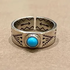 ナバホ族 シルバー リング ヴィンテージ インディアン メキシカン 【R-97】