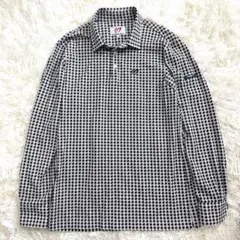 新品同様】マスターバニーエディション 長袖 ポロシャツ ロゴ総柄 XL