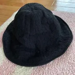 レースブラック帽子