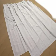 ①防炎　カーテン　アイボリー系　 幅100×丈195cm 2枚 タッセル付のサムネイル