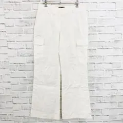 セオリー theory カーゴパンツ 白 4 L コットン 美脚 「F757のサムネイル