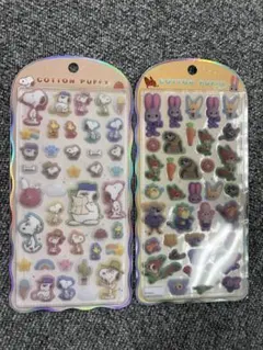 コットンパフィーシール ズートピア　スヌーピー