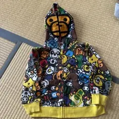 美品⭐️BAPE KIDS 総柄パーカー パンツ セットアップ110cm - メルカリ