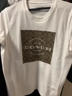 COACH Tシャツ ホワイト レインボーロゴ - メルカリ