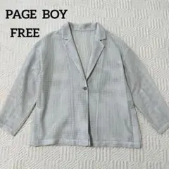 PAGE BOY♡ページボーイ　メッシュジャケット　グレー【FREE】cd608のサムネイル