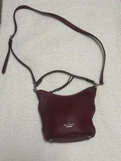 kate spade ケイトスペード　ショルダーバッグ　ボルドー　バーガンディ