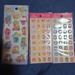 プリンセス　ストーン　シール　セリア　ジェリーパフェ