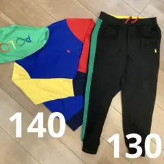 最終値下げ【未使用品】ポロラルフローレン　セットアップ　130 140 春服