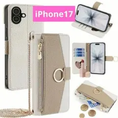 再入荷値下げ中iPhone17ケース　手帳型　ポケット　ミラー　カード入れ