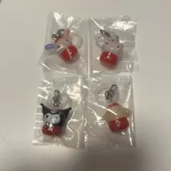 めじるしアクセサリー サンリオ いちご 4点 キティ ウサハナ クロミ プリン