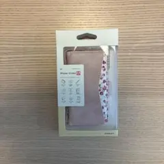 【送料込み匿名】iPhone 12 mini用手帳型ケース ピンク　花柄