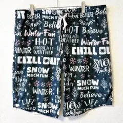 ショートパンツ ルームウェア 3XL 大きいサイズ 総柄 部屋着 ウエストゴム
