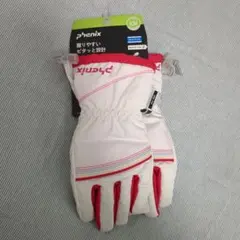 phenix 防水スキーグローブ KM ホワイト/レッド