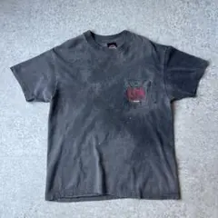 80s ハーレーダビッドソン ポケtシャツ USA製 L フェードネイビー 80s ハーレーダビッドソン ポケtシャツ USA製 L フェードネイビー