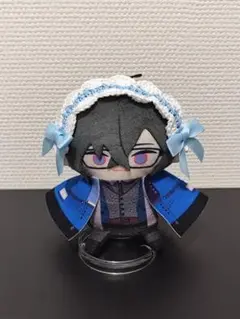 【水色×白】 にじぱぺっと 10cmぬい ヘッドドレス