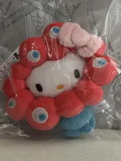 ミャクミャクなりきりぬいぐるみ　カラビナ付きハローキティ　新品未使用