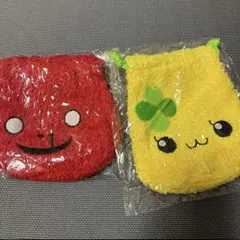 しずくちゃん　ふわふわ　巾着　ポーチ　ガチャ はなぢ君 ハニーちゃん