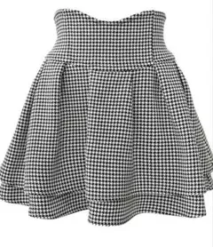 Mサイズ 美脚になれるスカート 千鳥柄(インナ ーパンツ付き)