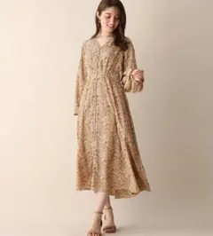 即購入⭕️小花柄ドルマンワンピース Sサイズ OPAQUE,CLIPのサムネイル
