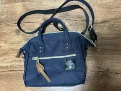 anello　アネロ　ショルダーバッグ 　 口金　2way ネイビー